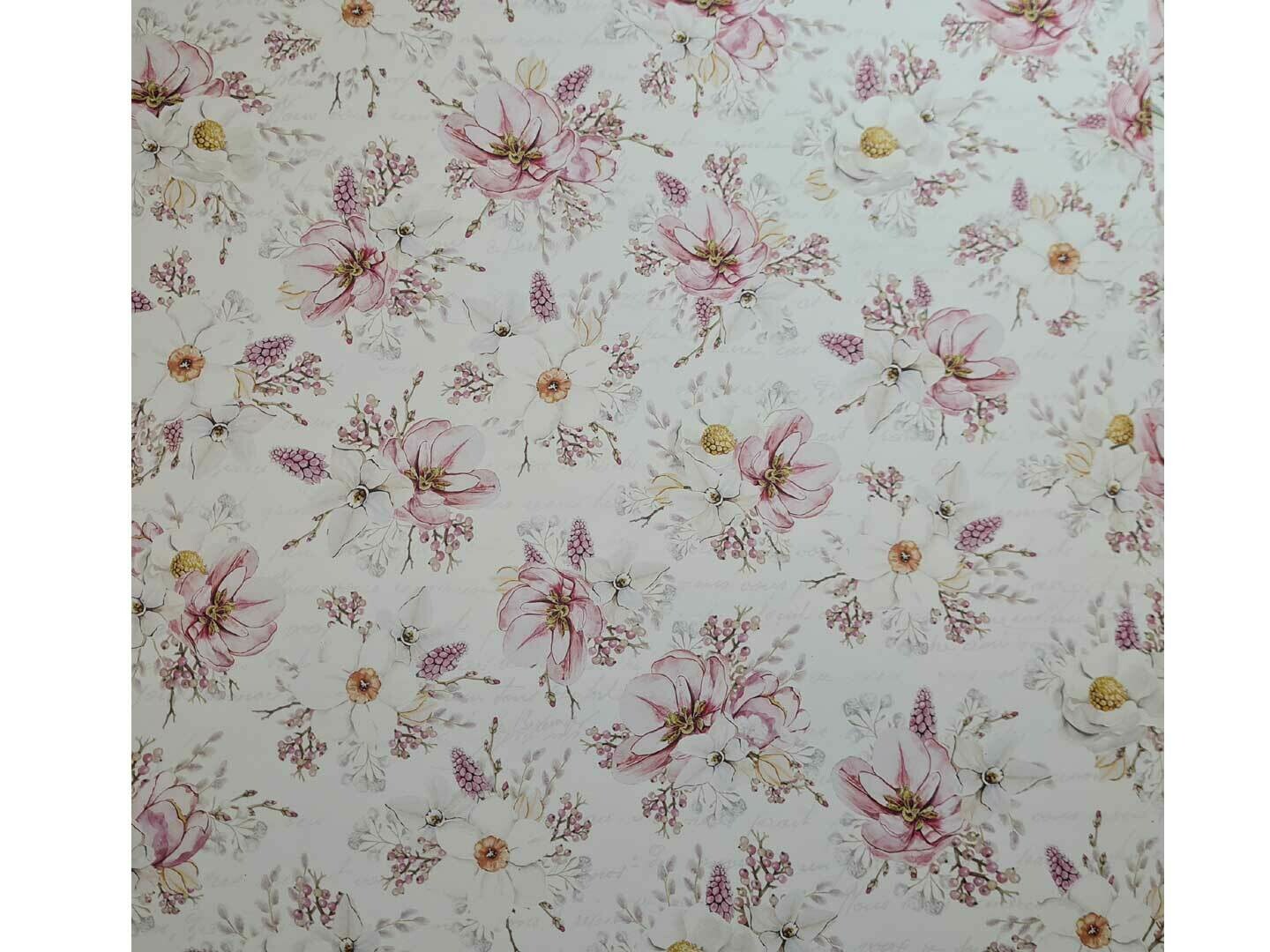 Scrapbook  Design Papier * Blumen 01
