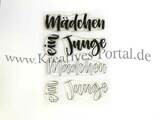 Clear Stempel Set Mädchen & Junge