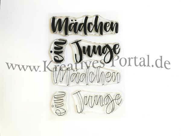 Clear Stempel Set Mädchen & Junge