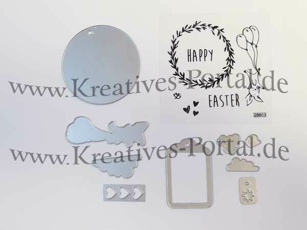 Stanzen Set mit Stempel * Hallo Ostern