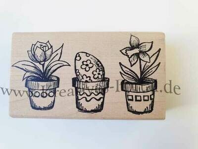 Stempel * Blumentöpfe Ostern *