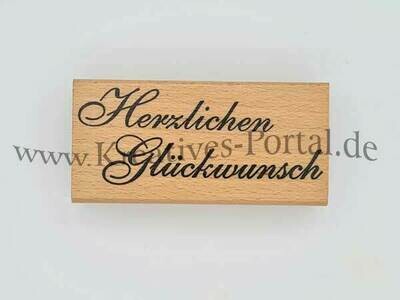 ​Holzstempel Herzlichen Glückwunsch