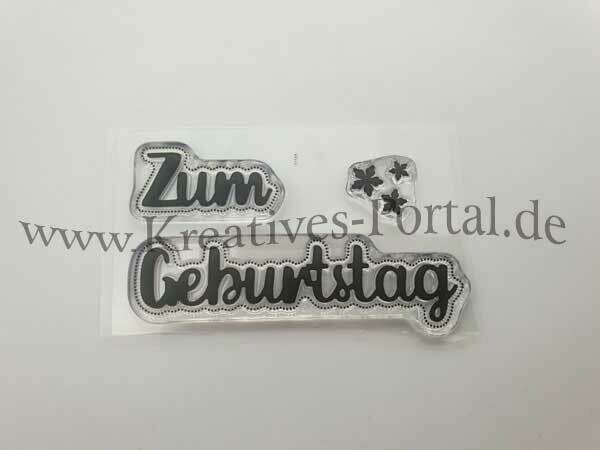 ​Clear Stempel Set  Zum Geburtstag