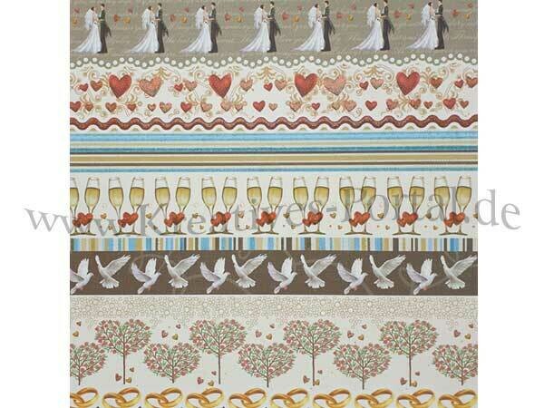 Scrapbook Design Papier - Hochzeit - Scrapbook Design Papier - Hochzeit -
