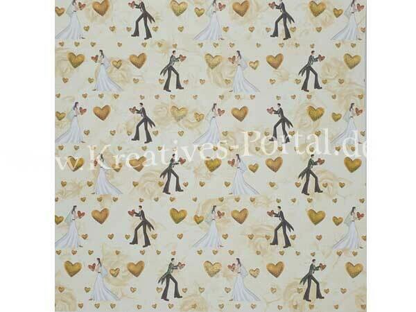Scrapbook Design Papier -Hochzeit - Scrapbook Design Papier -Hochzeit -