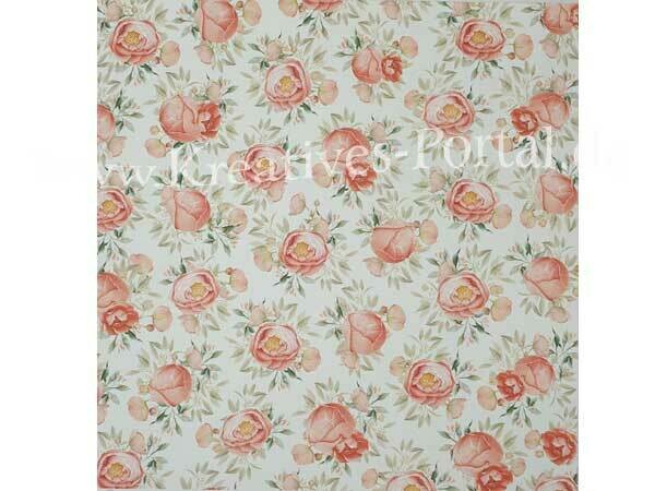 Scrapbook  Design Papier * Blumen 06