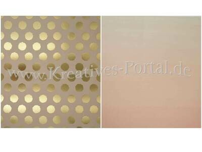 Scrapbook Design Papier * Punkte in Gold Scrapbook Design Papier * Punkte in Gold