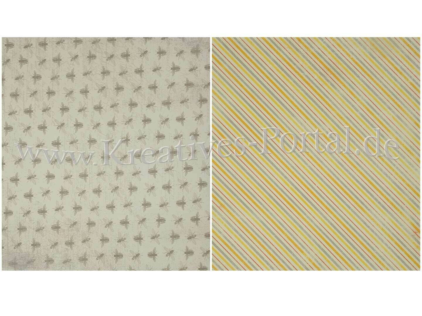 Scrapbook  Design Papier * Insekten