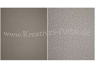 Scrapbook Design Papier * Mokkabraun Punkte & Blumen Scrapbook Design Papier * Mokkabraun Punkte & Blumen