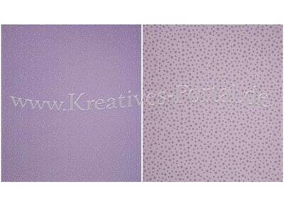 Scrapbook Design Papier * Veilchenlila Punkte & Blumen Scrapbook Design Papier * Veilchenlila Punkte & Blumen
