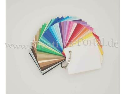 Farbfächer Leinenpapier