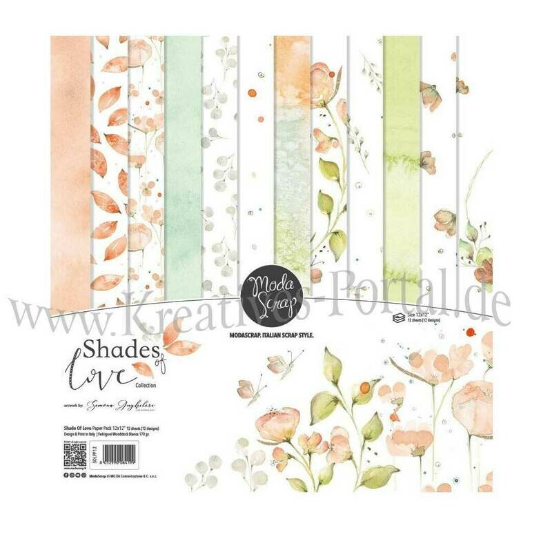 Scrapbook Papier Set * Shades of love *