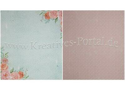 Scrapbook Design Papier * Aquarell-Blüten