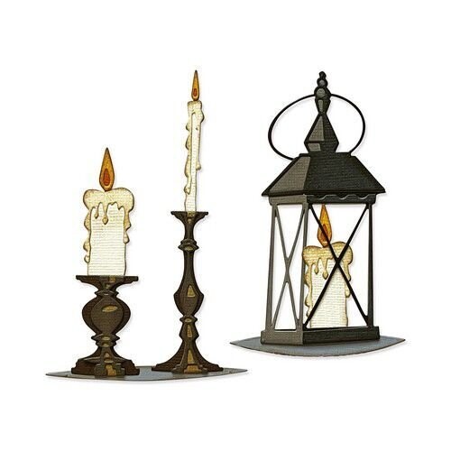 Stanzen Set Kerzenlicht
