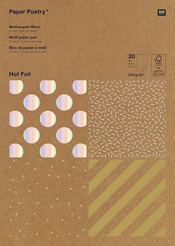 Motivpapier Block Hot Foil