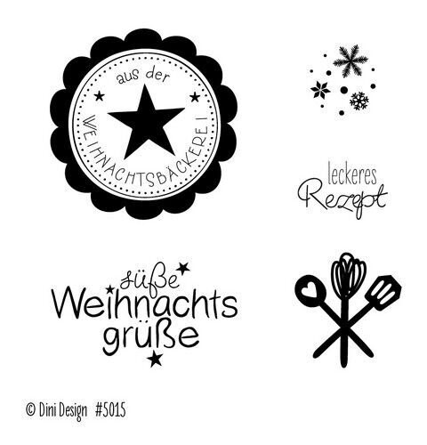 Clear Stempel Set Weihnachtsbäckerei