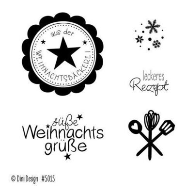 Clear Stempel Set Weihnachtsbäckerei