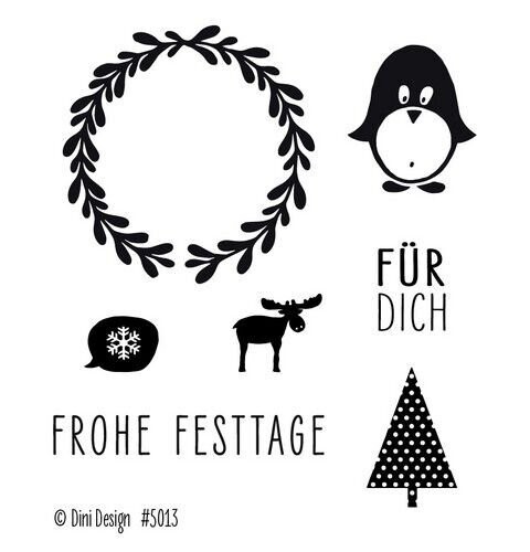 Clear Stempel Set Frohe Festtage
