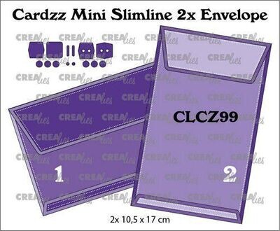 Stanzenset mini Slimeline mit 2x Umschlag
