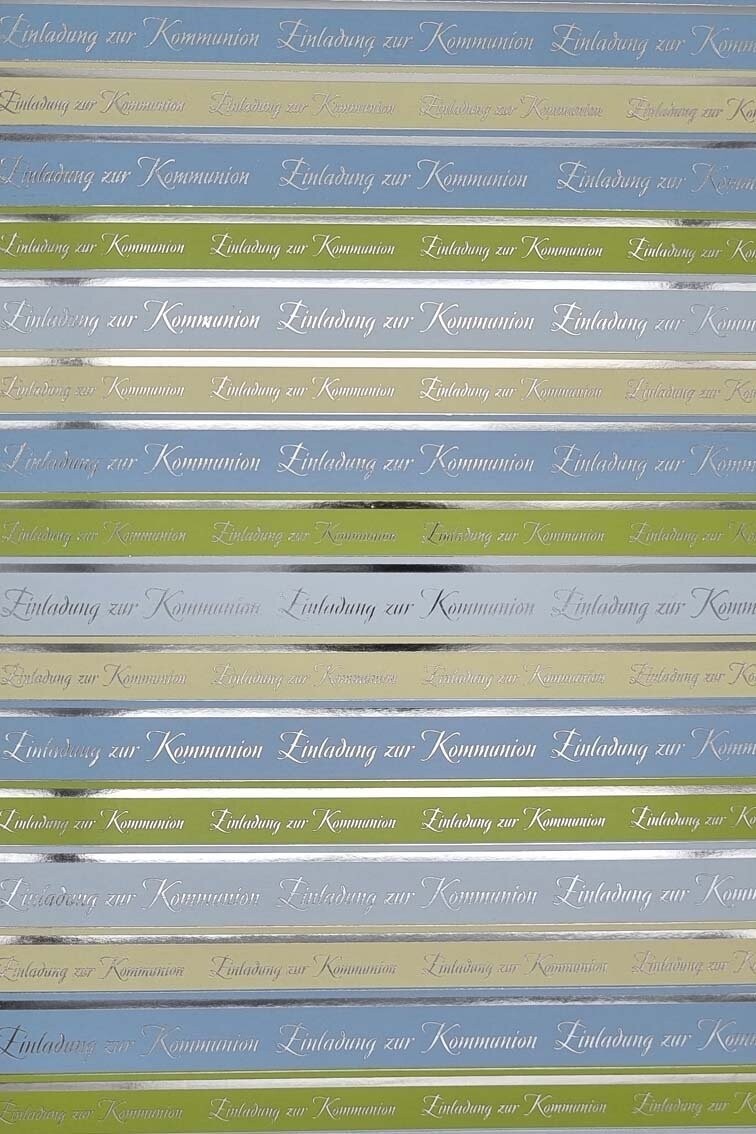 Design Papier Einladung zur Kommunion