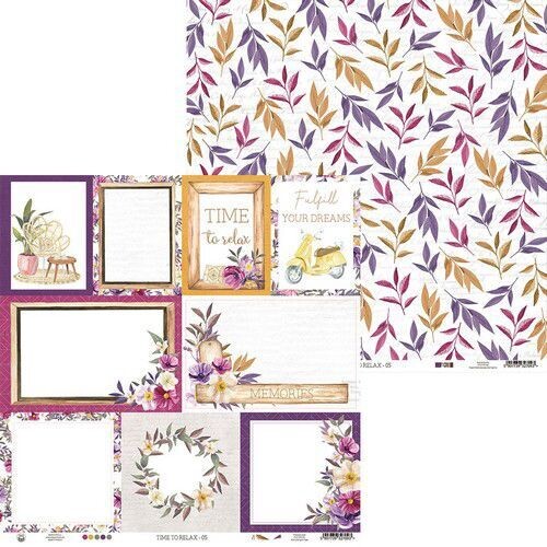 Scrapbook Design Papier - Time to Relax - 05 Scrapbook Design Papier - Time to Relax - 05