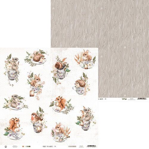 Scrapbook Design Papier - Forest tea party 01 Scrapbook Design Papier - Forest tea party 01