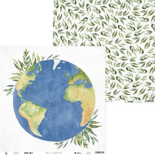 Scrapbook  Design Papier - There is no Planet B - 06