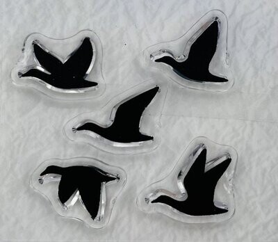 Clear Stempel Silhouette Vögel