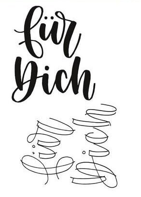 Clear Stempel für Dich