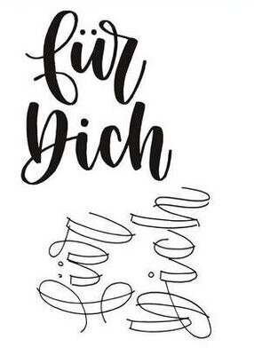 Clear Stempel für Dich