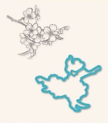 Stempel und Stanze Kirschblüte