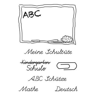 Stempelset Einschulung 7 teilig