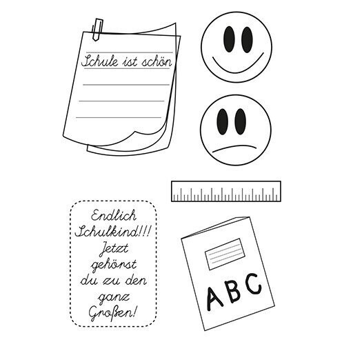 Clear Stempel Einschulung