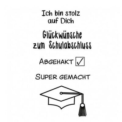 Stempelset "Abgehakt"