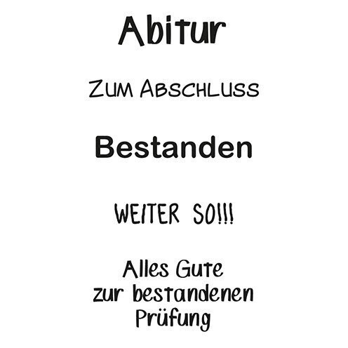 Stempelset "zum Abschluss"