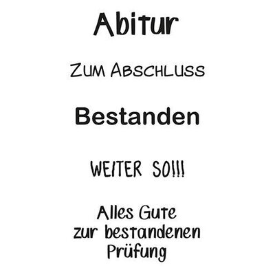 Stempelset "zum Abschluss"