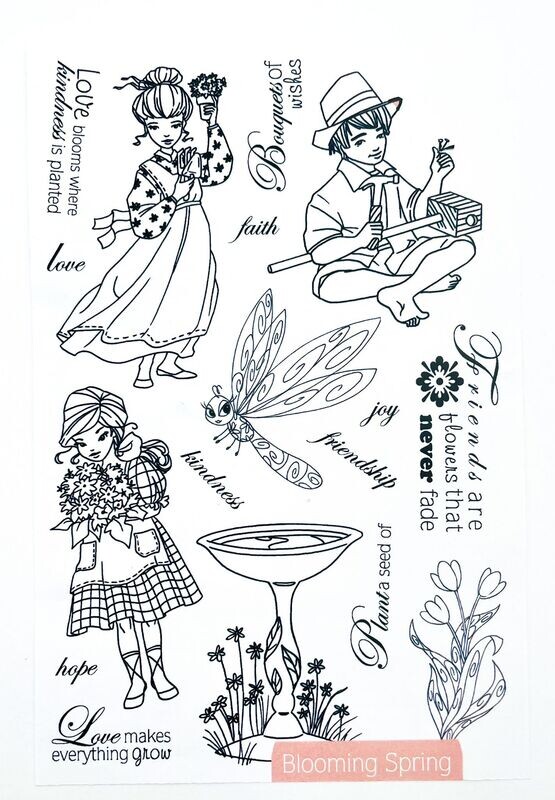 Gummi Stempel Blumiger Sommer