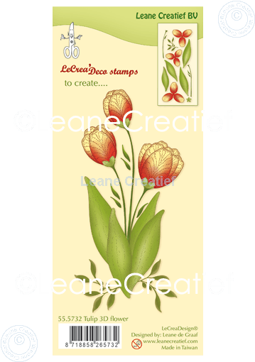 Clear Stempel Tulpe 3D