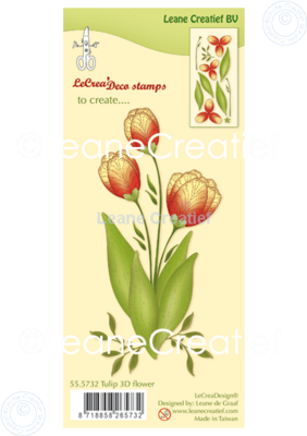 Clear Stempel Tulpe 3D