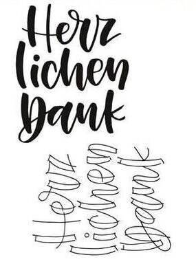 Clear Stempel Herzlichen Dank