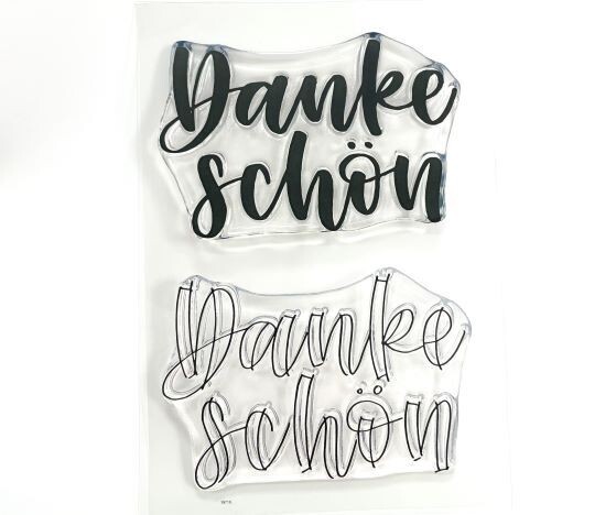 Clear Stempel Dankeschön