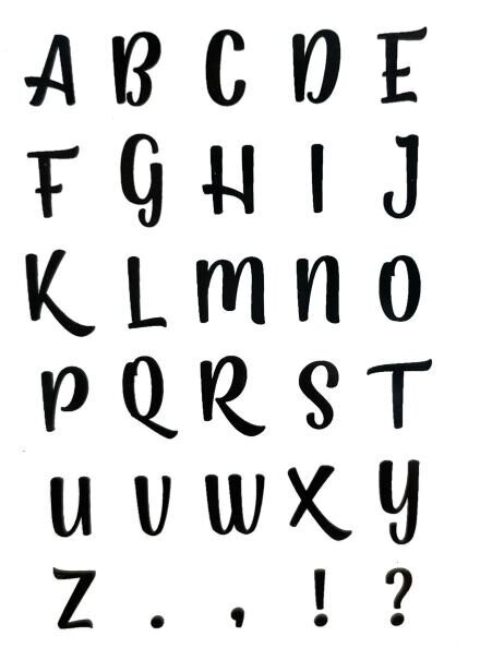 Clear Stempel Alphabet
