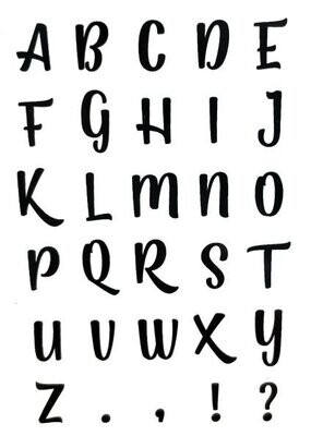 Clear Stempel Alphabet