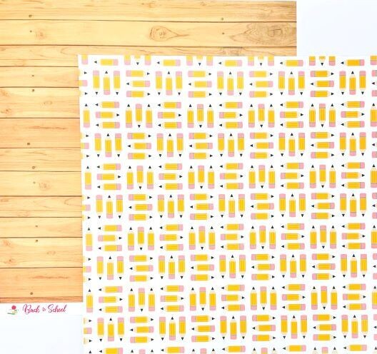 Scapbook Design Papier - Back to school