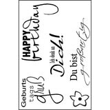 Clear Stempel Happy Birthday