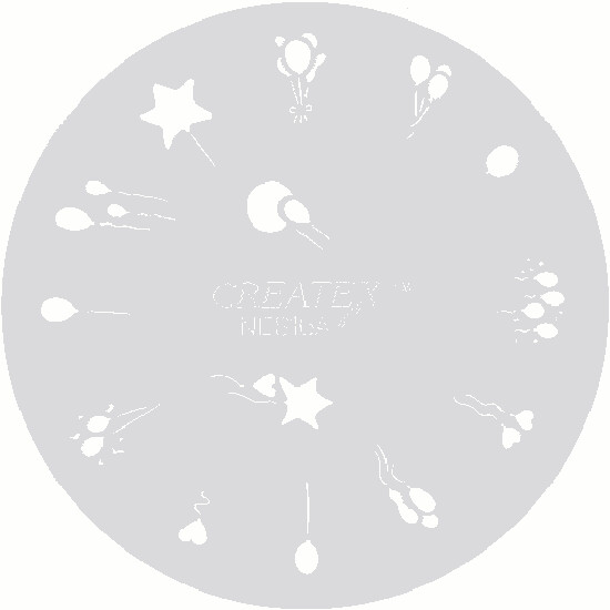 Mini Motiv Schablone Ballons