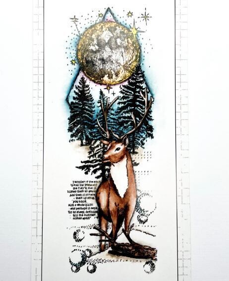 Clear Stempel Grunge Hirsch