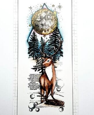 Clear Stempel Grunge Hirsch