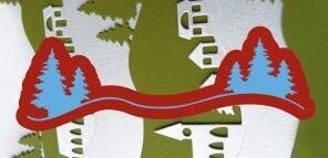 Stanze Wald Bordüre