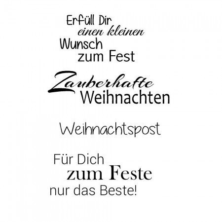 Clear Stempel Zauberhafte Weihnachten